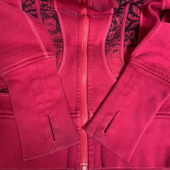 Lululemon Fine Fuchsia and Black Scuba Jacket - Picture 7 of 8